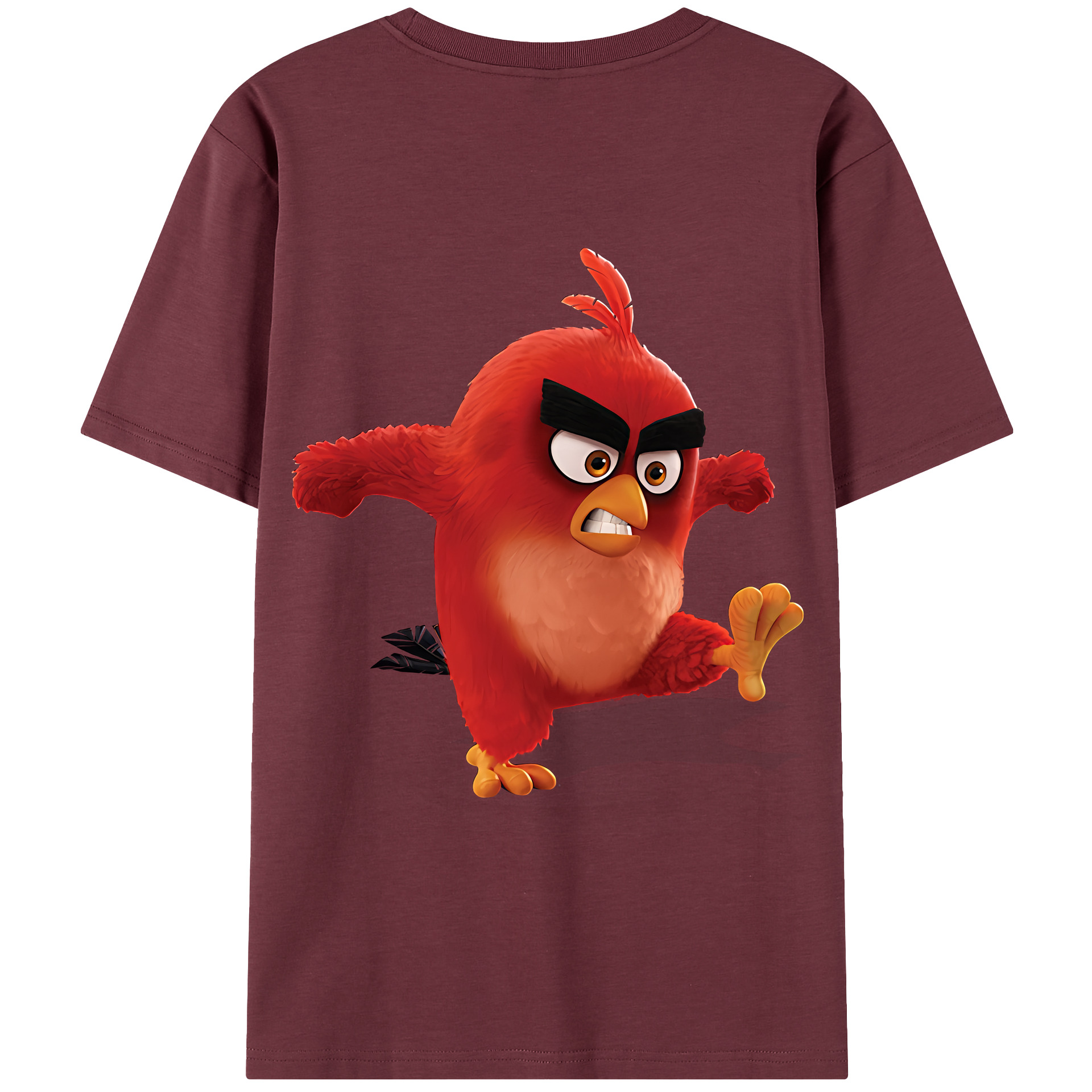 （画像用） Angry Birds アングリーバード 綿100％半袖Tシャツ（背面プリント）